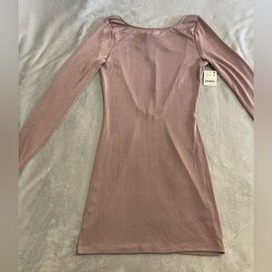 Free People Dusty Pink Long Sleeve Dress